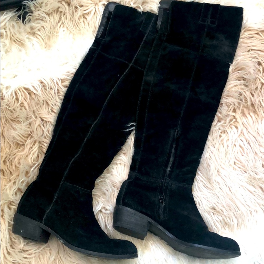 Knee high suede boots Sam Edelman